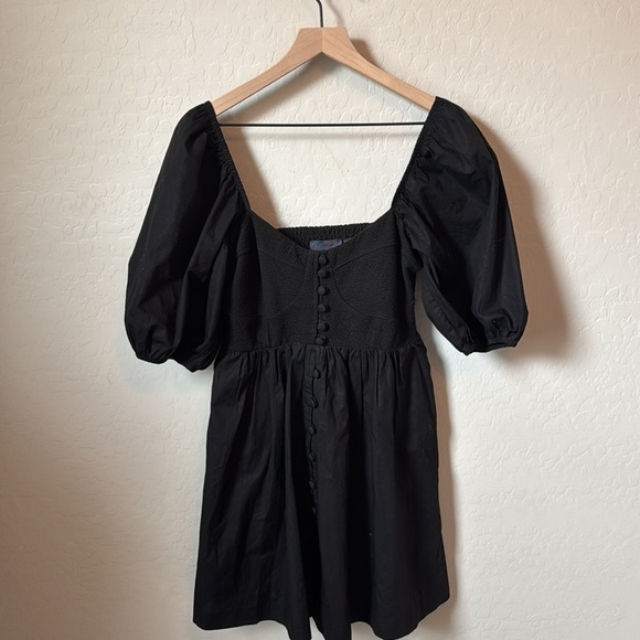 Maeve Anthropologie Babydoll Sweetheart Black Women's Dress Size Small - Picture 3 of 8
